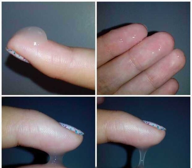 liquide pré-séminal d'un homme pendant l'excitation